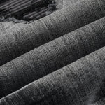Load image into Gallery viewer, Todroki Ash Void – denim fabric close-up