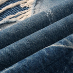 Load image into Gallery viewer, Todroki Line Break – denim fabric close-up