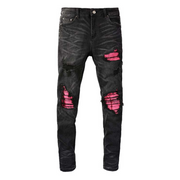 Todroki Slim-Fit Pink Patch – Todroki Denim