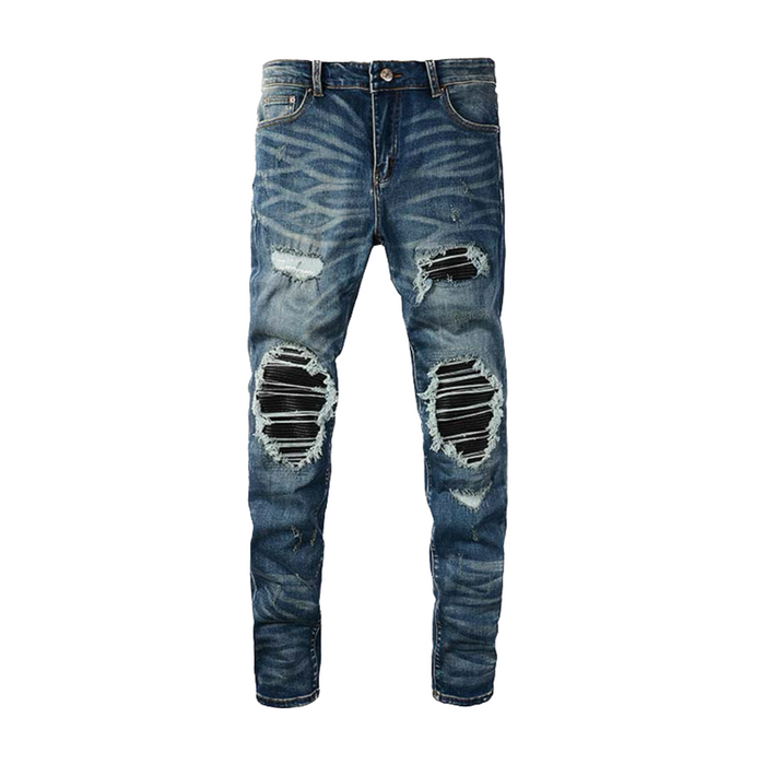 Todroki Slim-Fit Black Patch – Todroki Denim