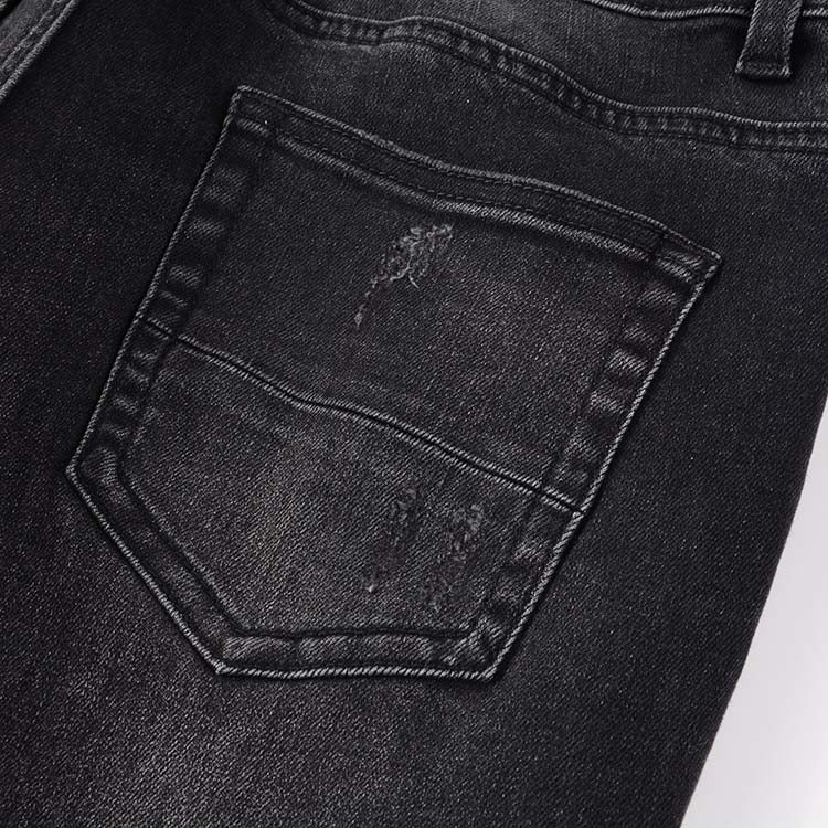 Todroki Slim-Fit Black Pink Patch